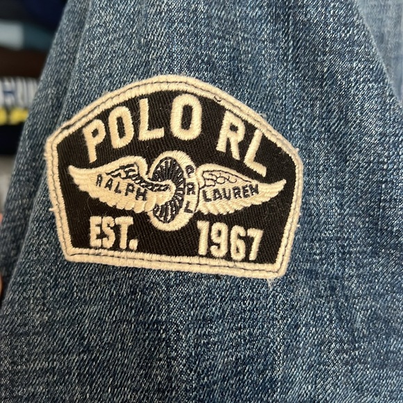 Polo Ralph Lauren Denim Jacket Men’s Small Riders Moto Jean - Picture 5 of 7